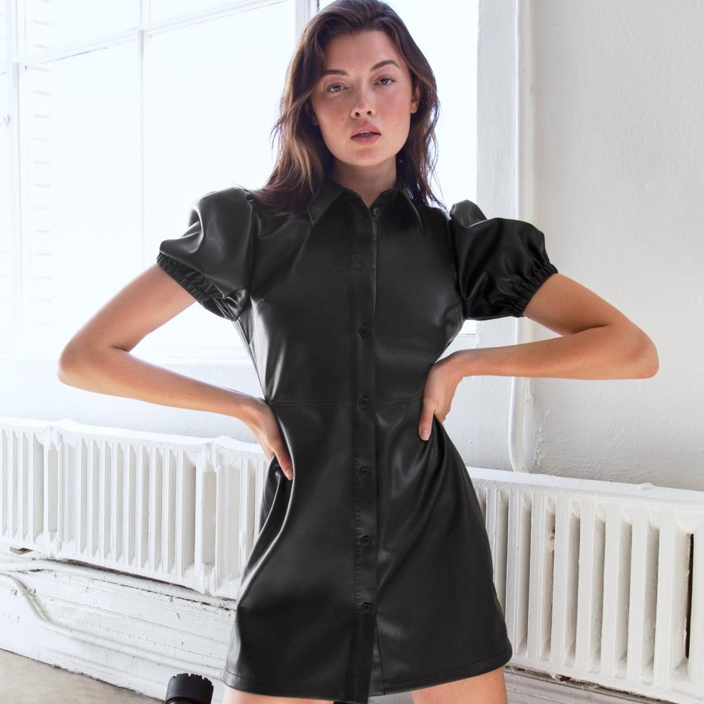Sunday Best Leather Daphne Dress